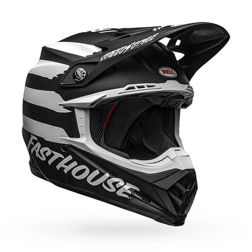 Casco Bell Moto-9 Mips Fast House Signia Black/Wh
