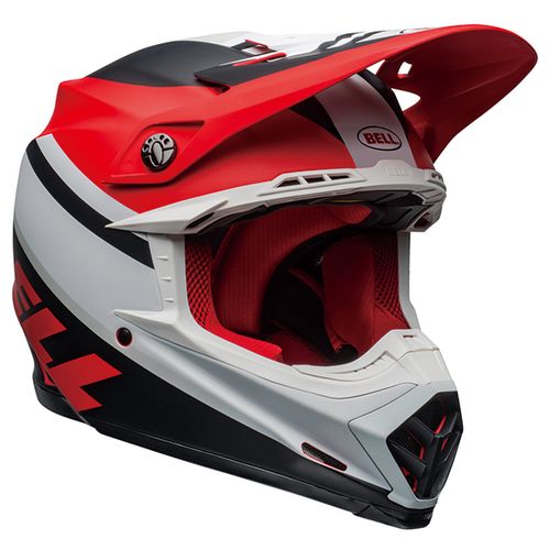 Casco Bell Moto-9 Mips Prophecy Mat White Red BK