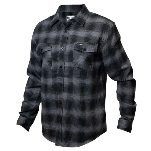 Camisa Casual Fasthouse Saturday Night Gris/Negro