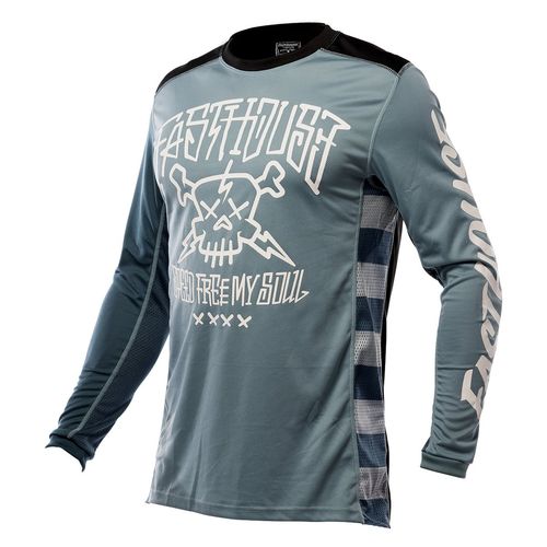 Jersey Moto Mx Fasthouse Grindhouse Azul