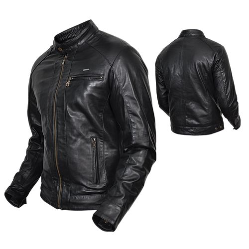 Chaqueta Moto Inmotion Genuine Leather Negro