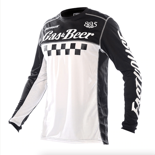 Jersey Moto Mx Fasthouse Grindhouse Negro/Blanco